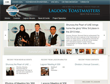 Tablet Screenshot of lagoontoastmasters.com